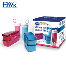 Easylock lunch box with water bottle set